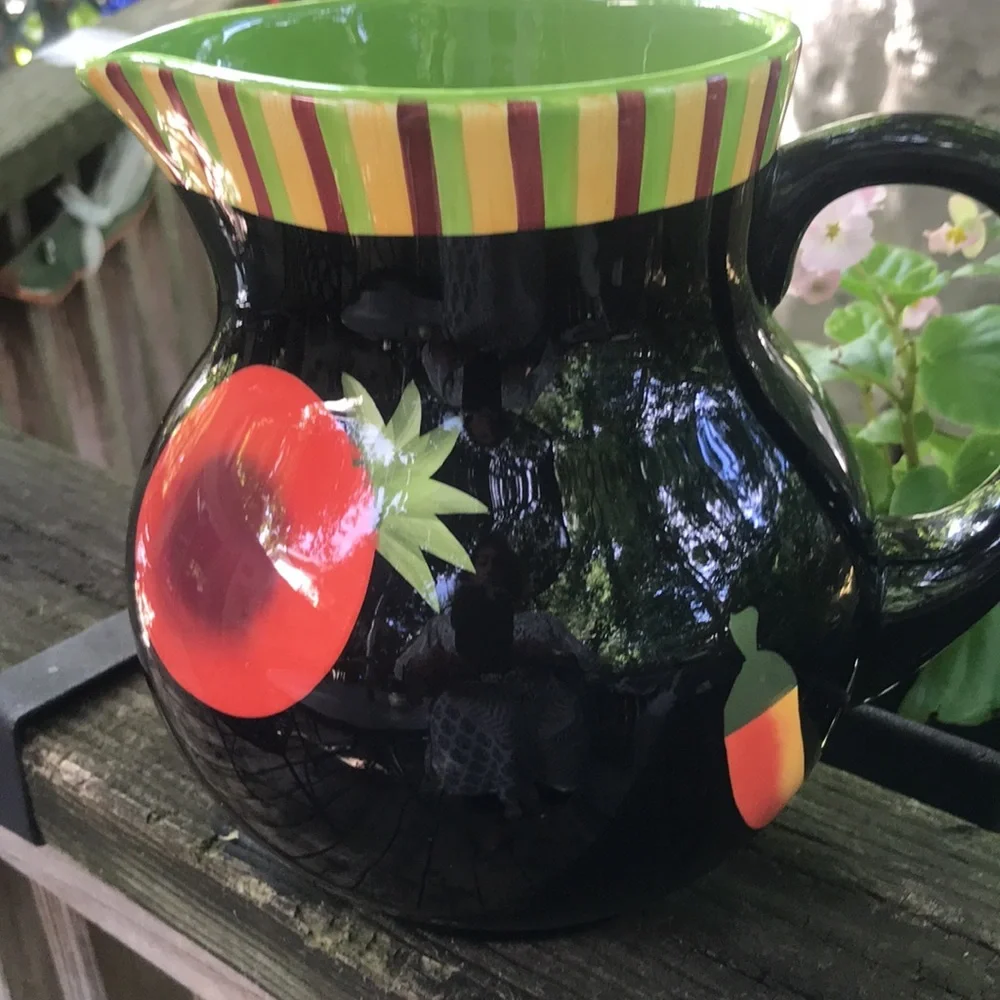 Crate & Barrel Ceramic Pitcher
